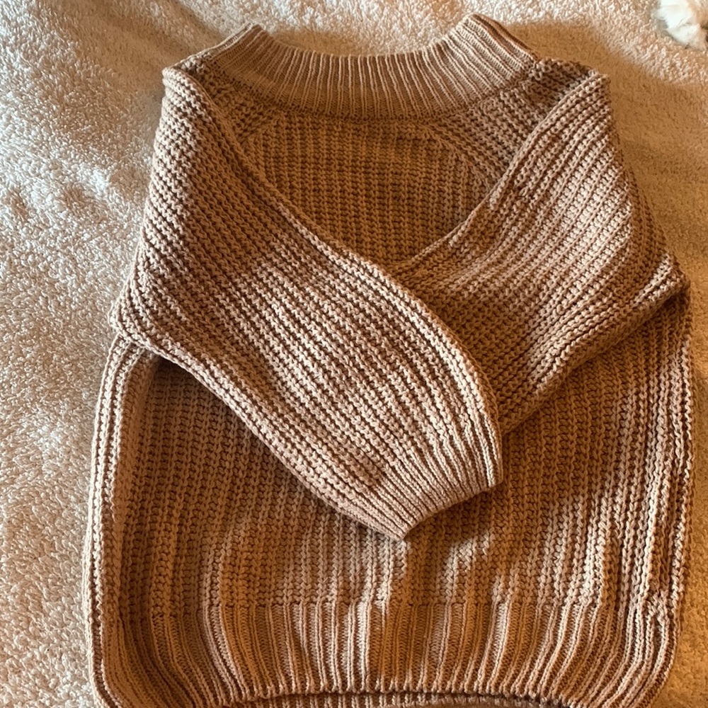 Shein nwot off the shoulder beige sweater